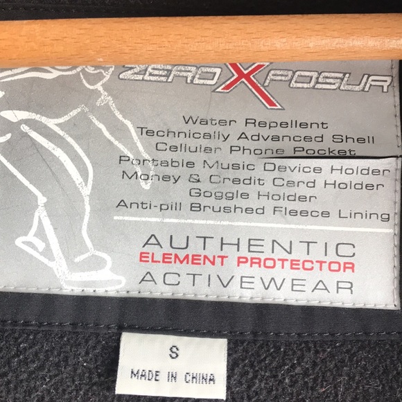 ZeroXposur Hooded Down Jacket Gadget Pockets Removable Hood Fleece Lined Small - Picture 4 of 14